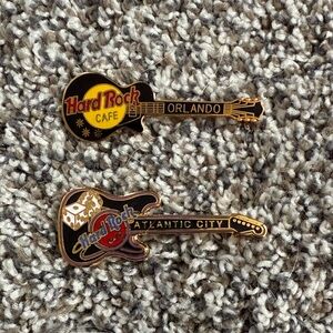 Hard Rock Cafe Orlando and Atlantic City Guitar Pins